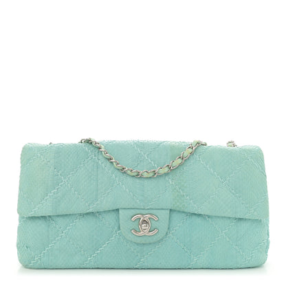 Chanel Snakeskin Ultimate Stitch Flap Light Blue 1 of 15