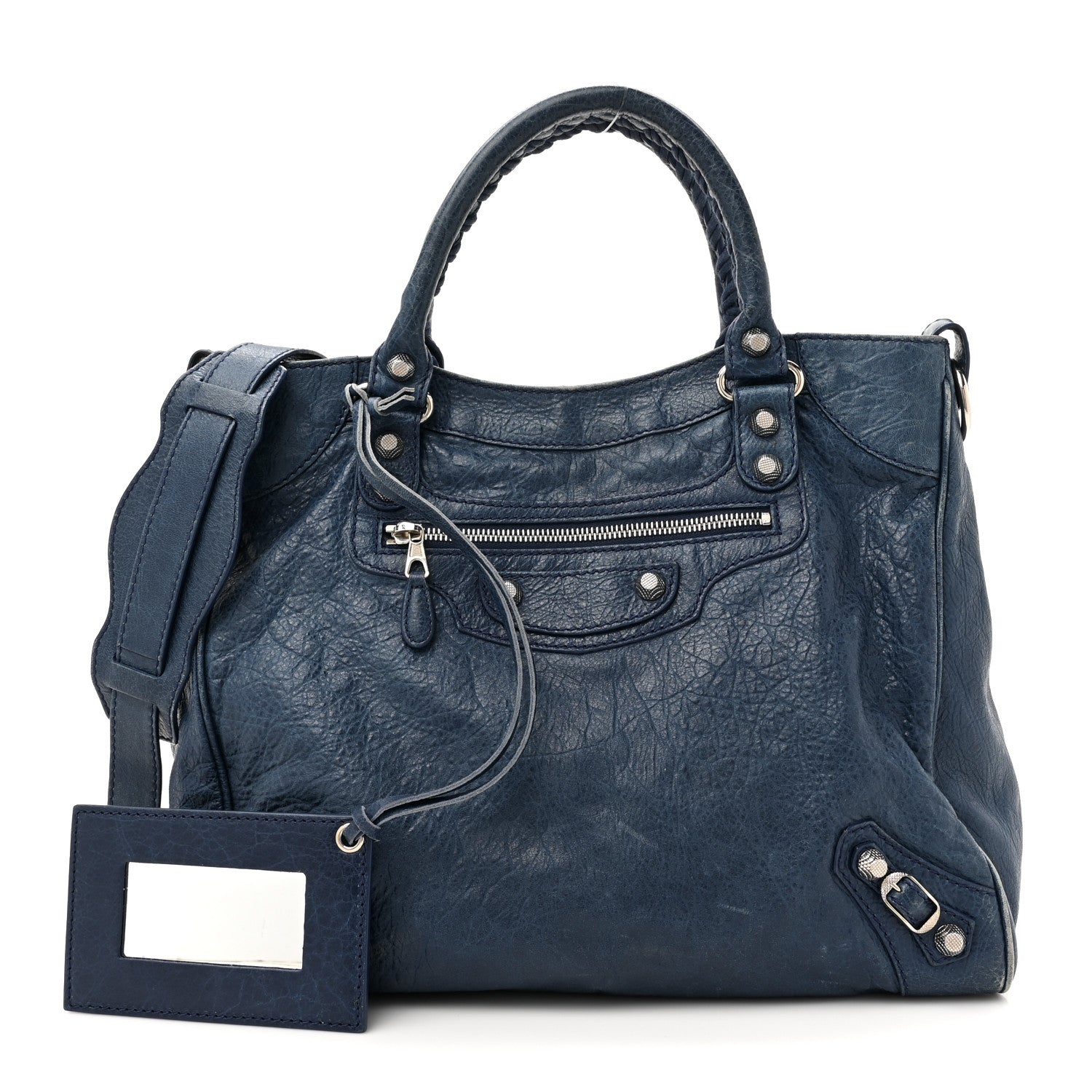 Balenciaga Agneau Giant 12 Silver Hardware Velo Bleu Mineral 3 of 14