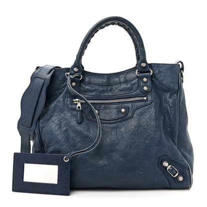 Balenciaga Agneau Giant 12 Silver Hardware Velo Bleu Mineral 3 of 14