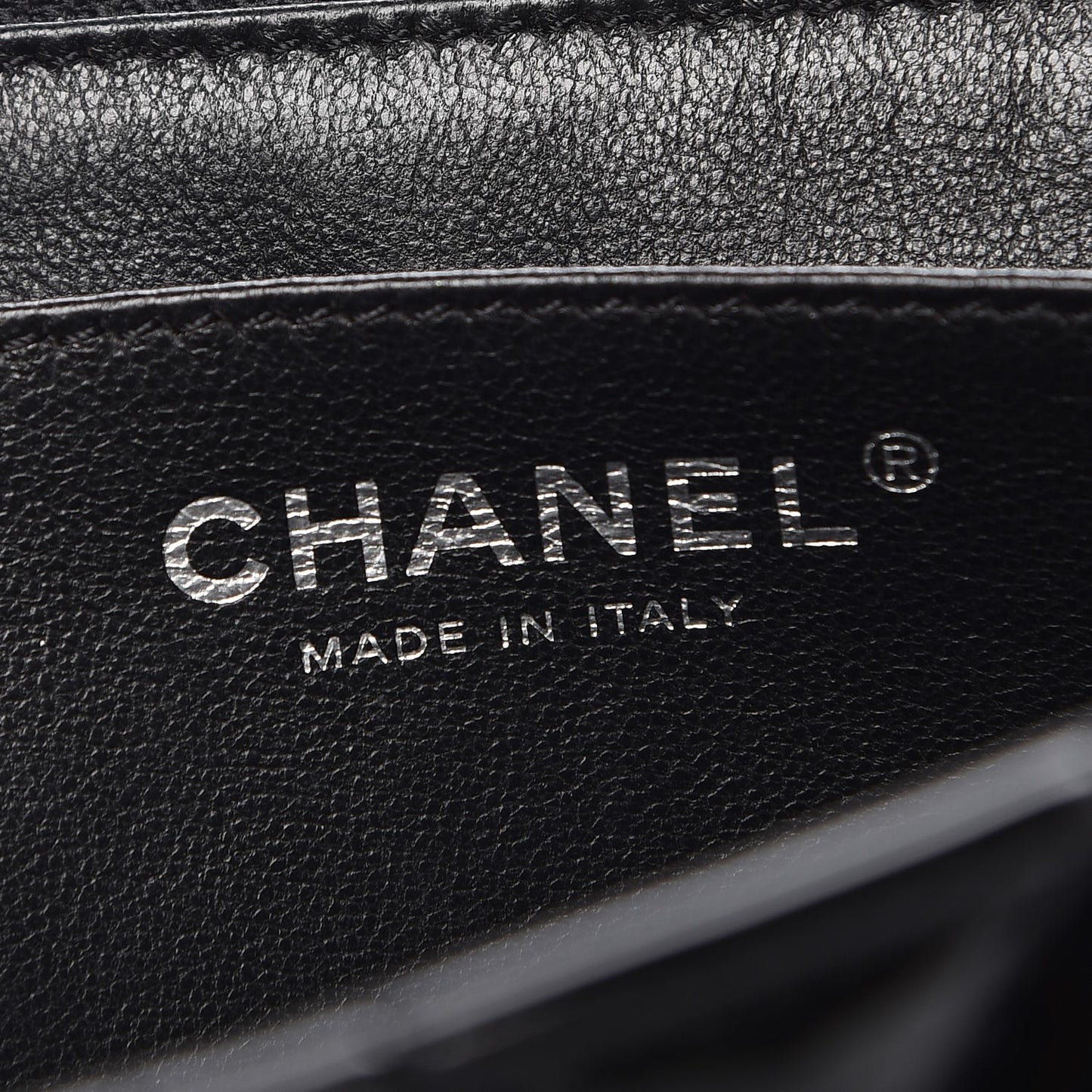 Patent Quilted Jumbo Single Flap Black