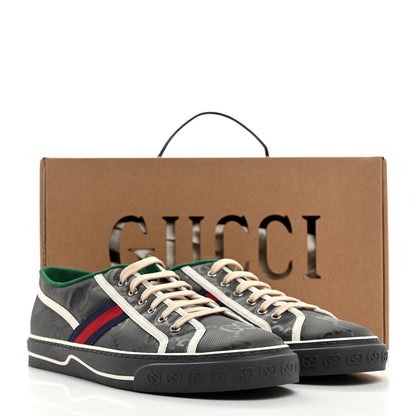 Gucci Econyl Nylon Web Monogram Off The Grid Mens 1977 Tennis Sneakers 12  12 Dark Grey 8 of 8