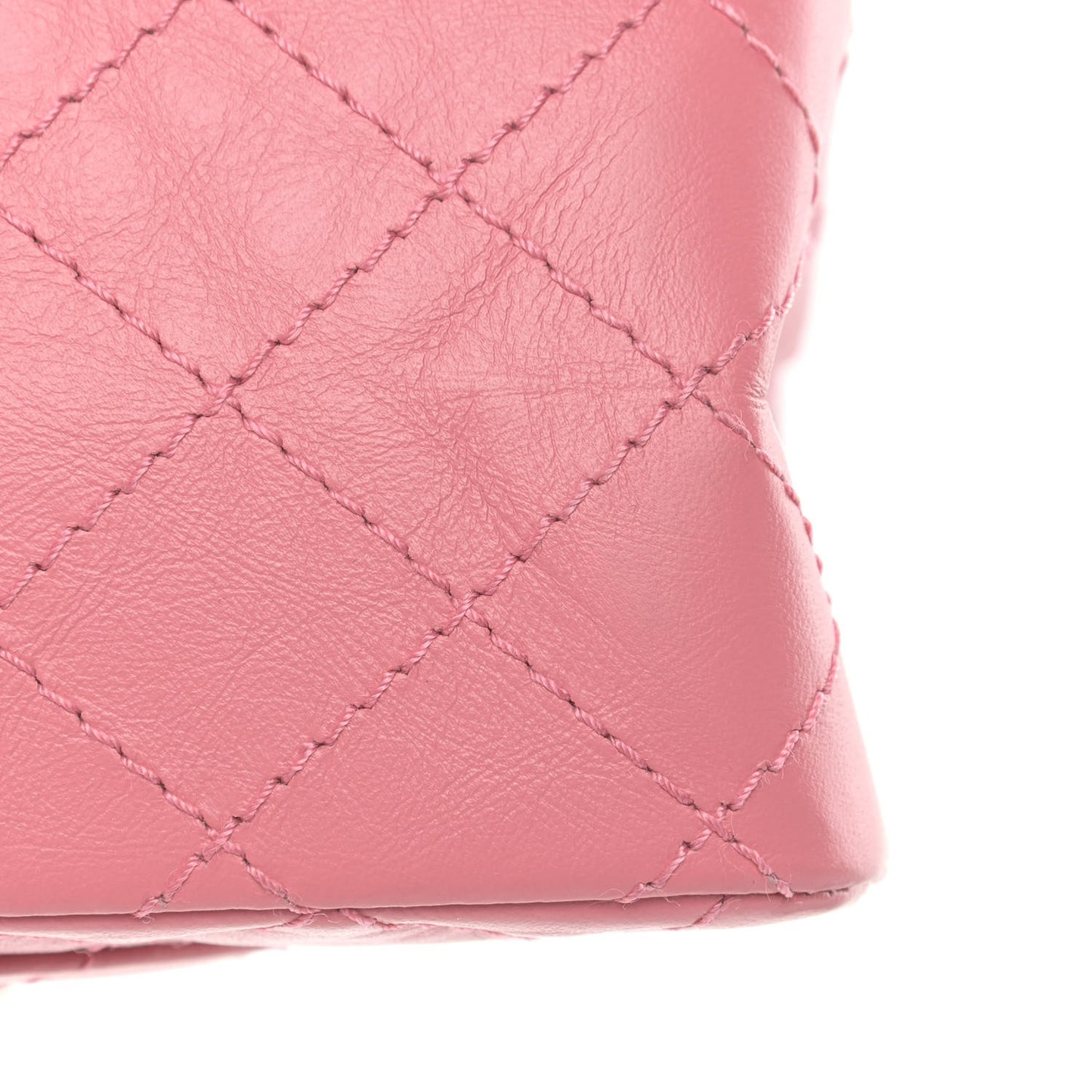 Aged Calfskin Quilted 2.55 Reissue 225 Flap Pink