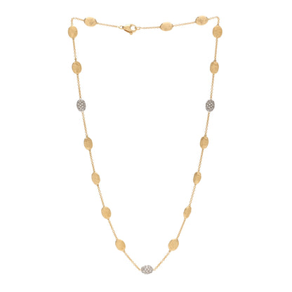 Marco Bicego 18K Yellow Gold Diamond Siviglia Small Bead Short Necklace 3 of 4