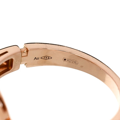 Bulgari 18K Rose Gold Diamond Mother of Pearl BVLGARI BVLGARI Ring 53 6.25 4 of 6
