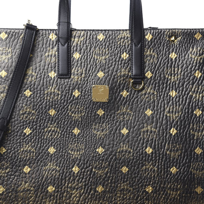 MCM Gradation Visetos Medium Tote Black Gold 8 of 10