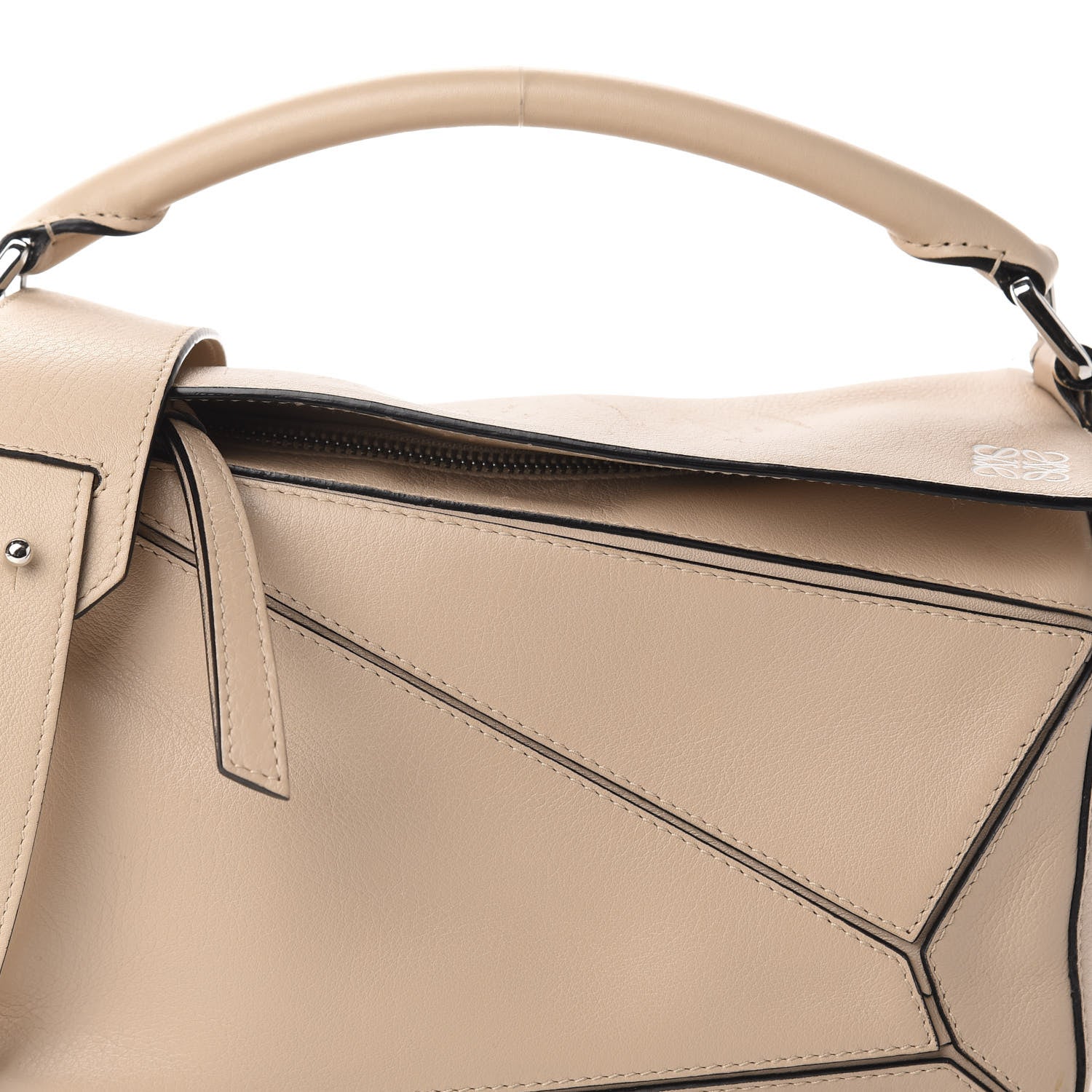 Loewe Calfskin Small Puzzle Bag Light Oat 11 of 11