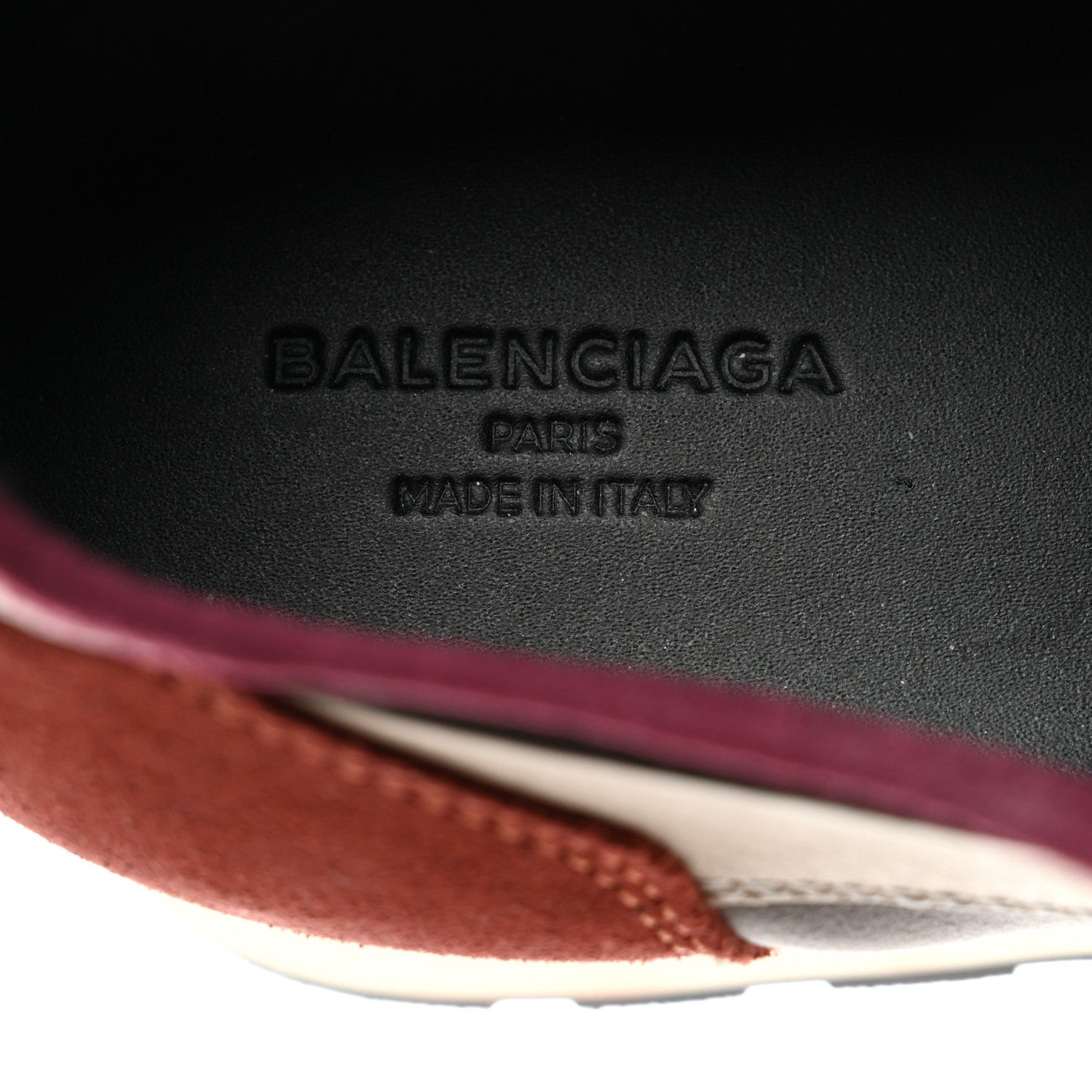 Balenciaga Mesh Calfskin Neoprene Suede Womens Race Runner Sneakers 38 Gris Bois de Rose 6 of 7