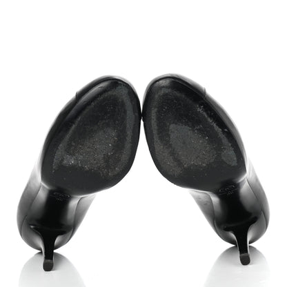 Chanel Lambskin Cap Toe CC Pumps 39 Black 5 of 10