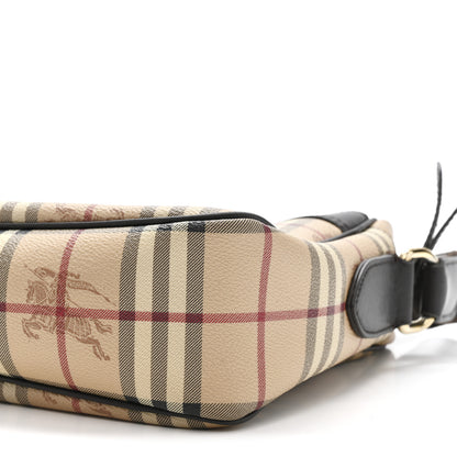 Burberry Haymarket Check Front Pocket Crossbody Bag Chocolate 9 of 12