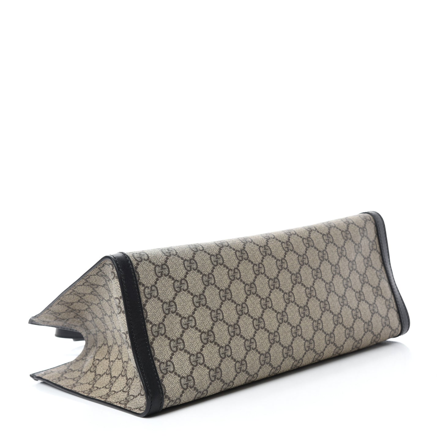 GG Supreme Monogram Medium Padlock Tote Black
