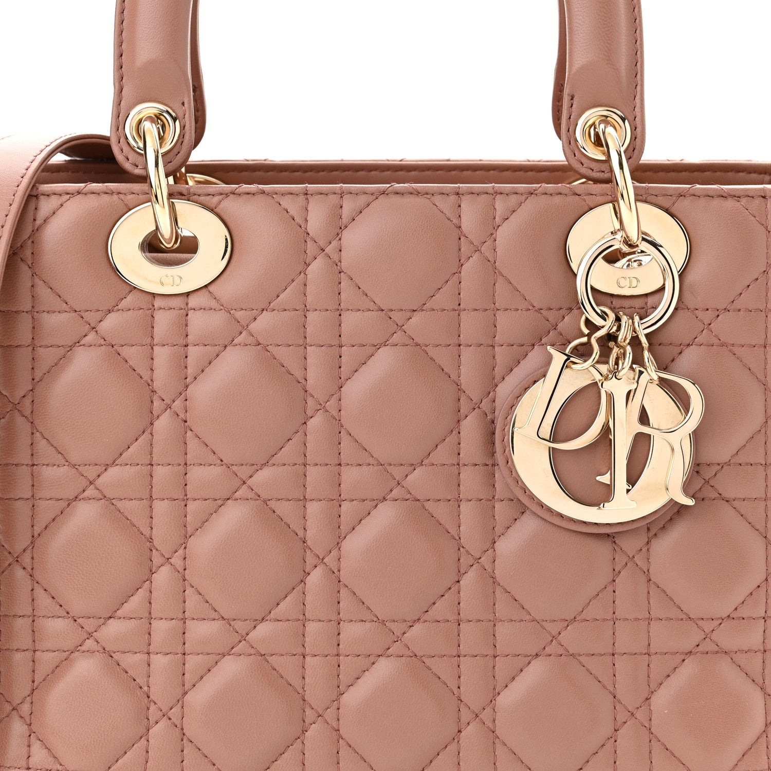 Christian Dior Lambskin Cannage Medium Lady Dior Fard 8 of 10