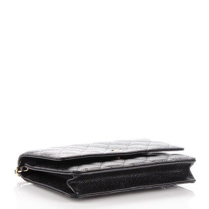 Chanel Caviar Quilted Wallet On Chain WOC Black 4 of 8