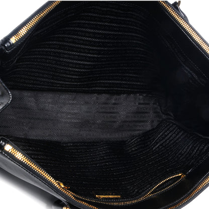 Prada Saffiano Lux Large Double Zip Tote Nero Black 5 of 9