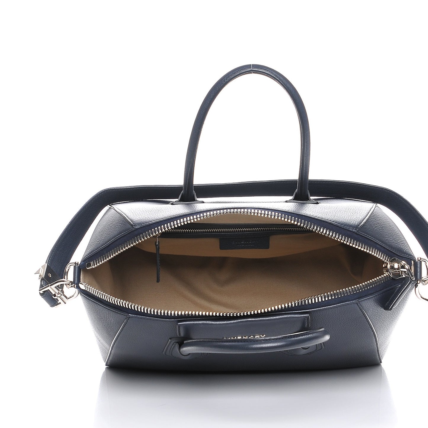 Sugar Goatskin Medium Antigona Navy