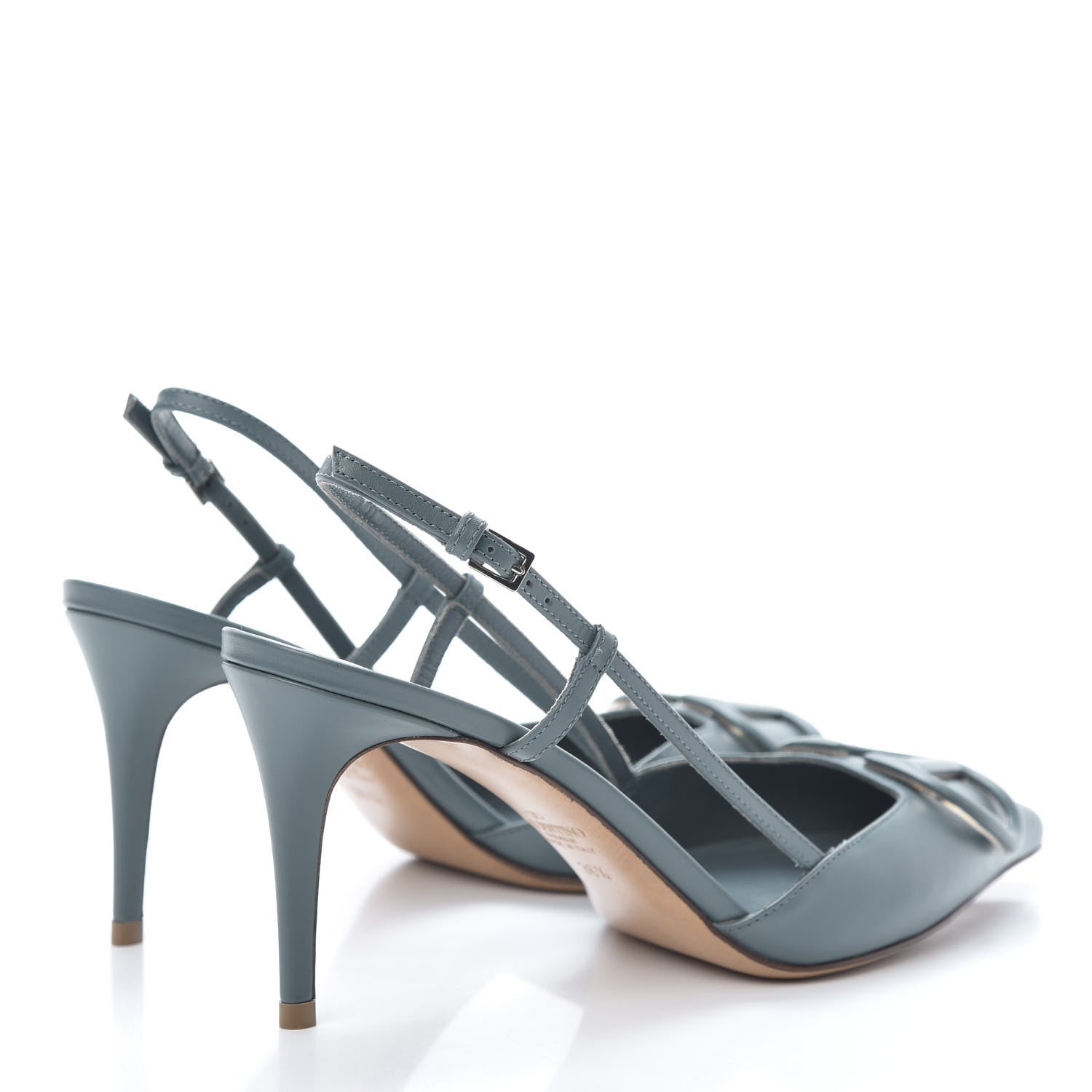 Valentino Garavani Calfskin Tonal Vlogo Slingback 80mm Pumps 36.5 Amadeus 4 of 8