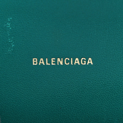 Balenciaga Shiny Calfskin Crocodile Embossed Hourglass Top Handle Bag XS Dark Turquoise 6 of 18