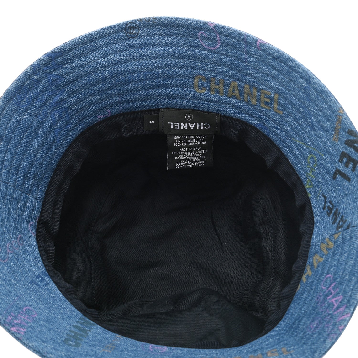 Chanel Denim Mood Cloche Bucket Hat S Blue 7 of 8