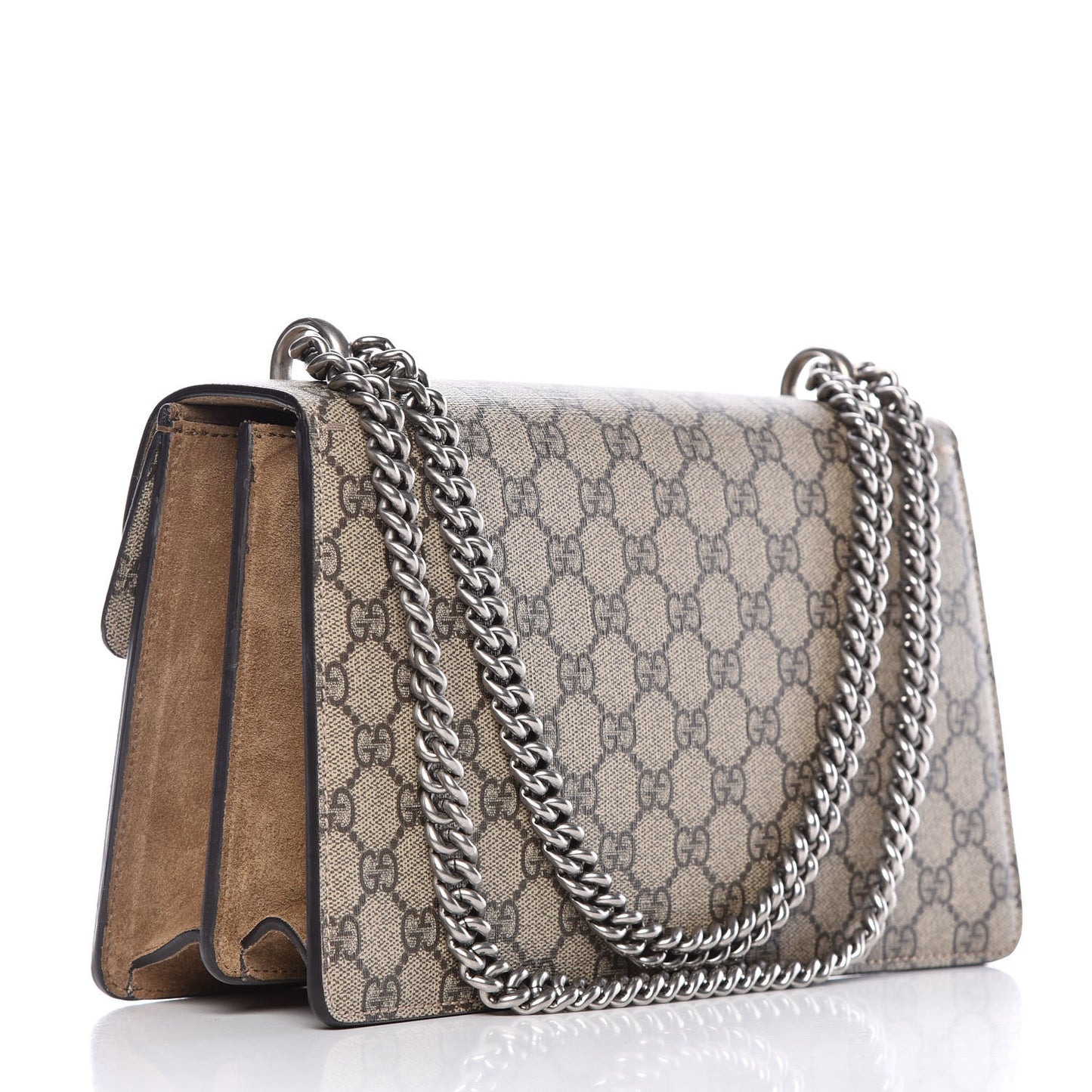 GG Supreme Monogram Small Dionysus Shoulder Bag Taupe