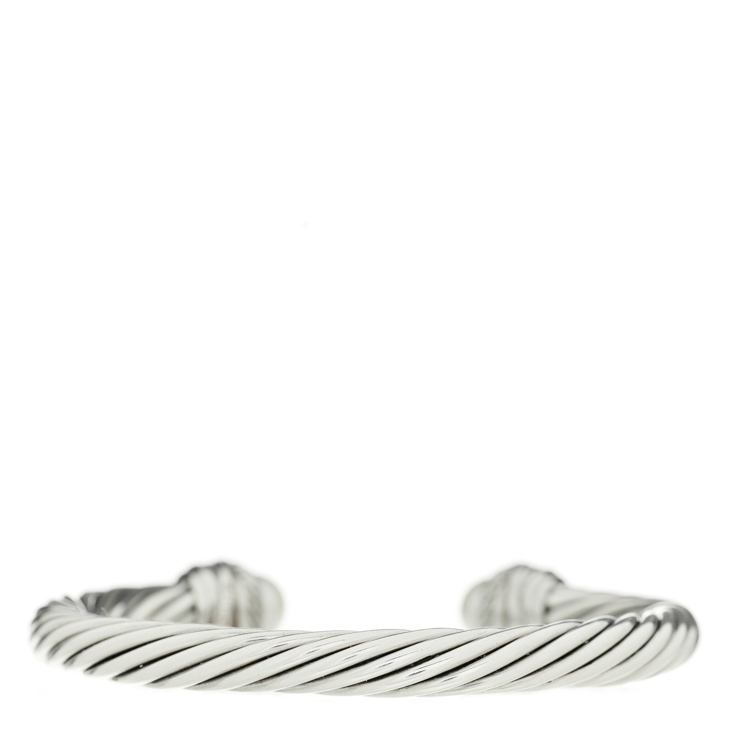 David Yurman Sterling Silver Diamond Pearl 7mm Crossover Bracelet 2 of 3