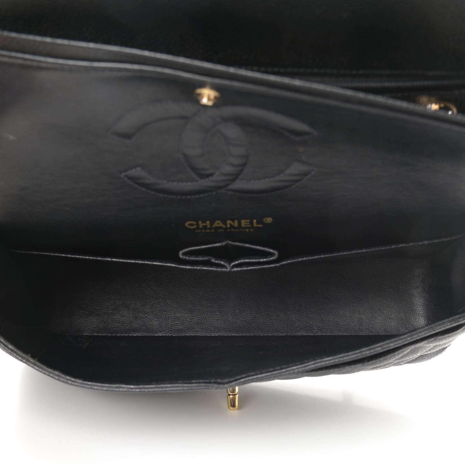 Chanel Caviar Quilted Medium Double Flap Black 5 of 18