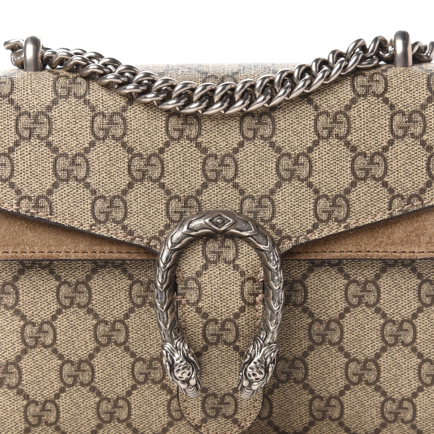 GG Supreme Monogram Mini Dionysus Shoulder Bag Taupe