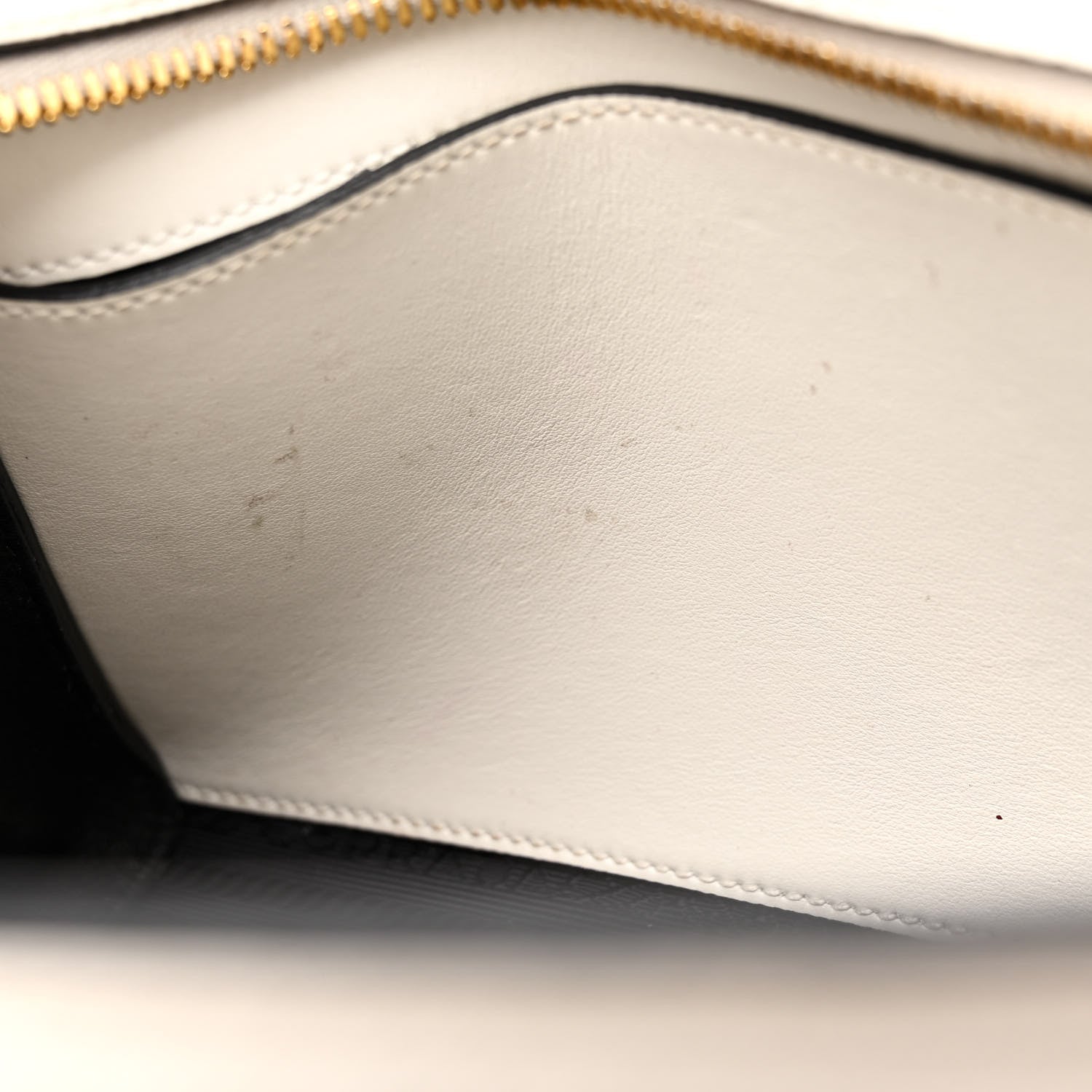 Prada Saffiano City Calfskin Esplanade Crossbody Bag White 12 of 13