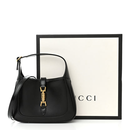 Gucci Boarded Dyana Lux Calfskin Mini Jackie 1961 Hobo Black 12 of 12
