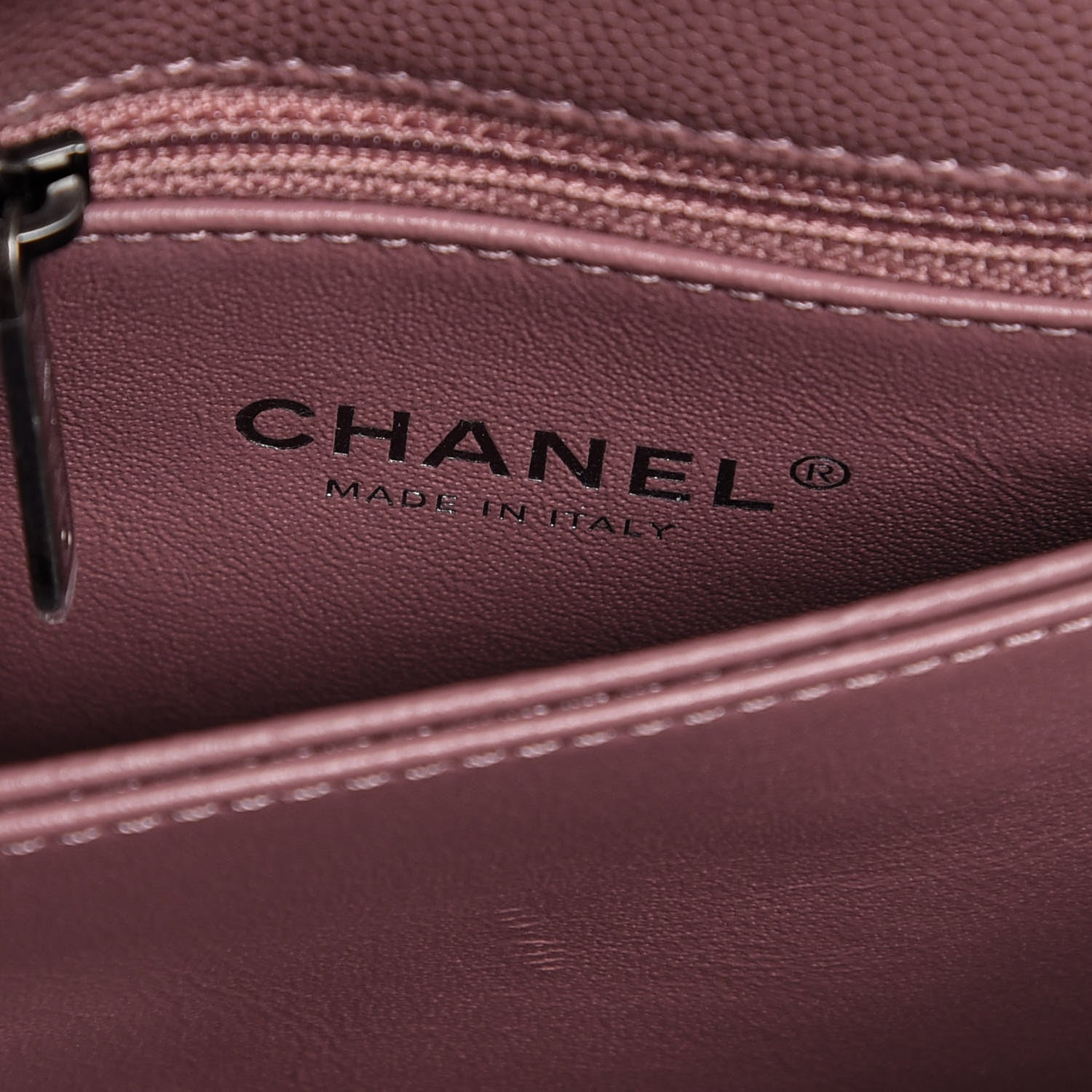 Chanel Caviar Lizard Quilted Mini Coco Handle Flap Pink 6 of 8