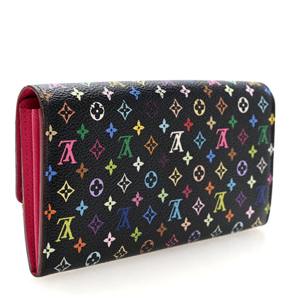 Louis Vuitton Monogram Multicolor Sarah Wallet Black Grenade 3 of 6