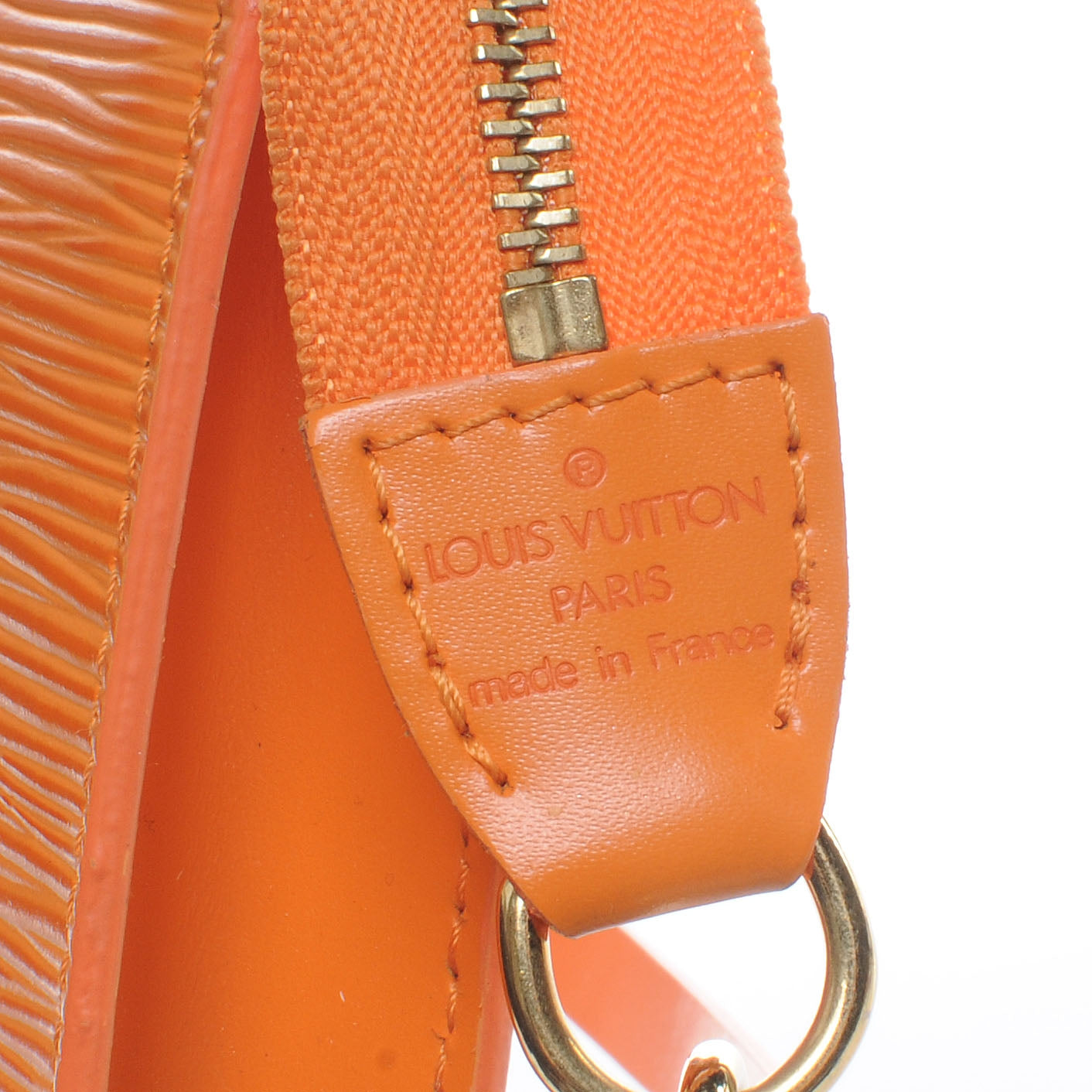 Epi Pochette Accessories 24 Mandarin