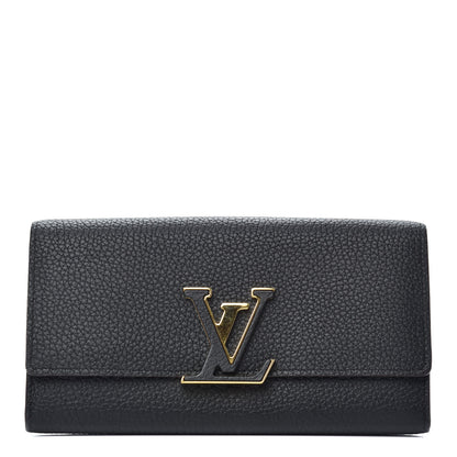 Louis Vuitton Taurillon Capucines Wallet Black 1 of 7