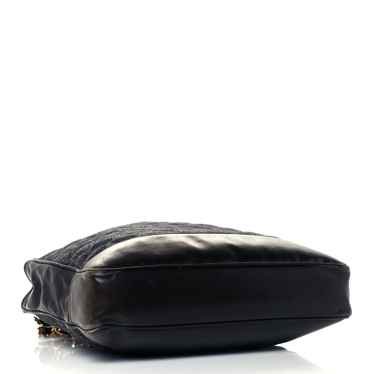 Wool Lambskin Shopper Tote Navy