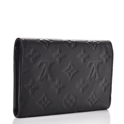 Louis Vuitton Empreinte Compact Curieuse Wallet Black 3 of 7