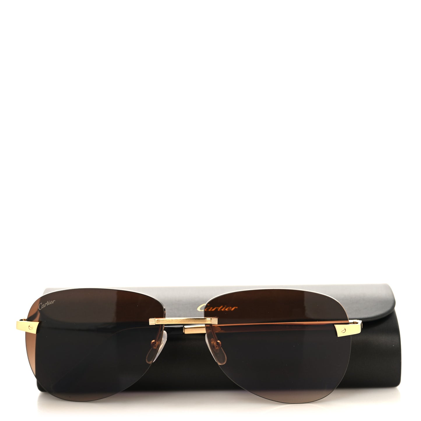 Metal Rimless CT0035RS Sunglasses Gold