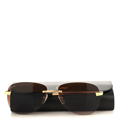 Cartier Metal Rimless CT0035RS Sunglasses Gold 7 of 7