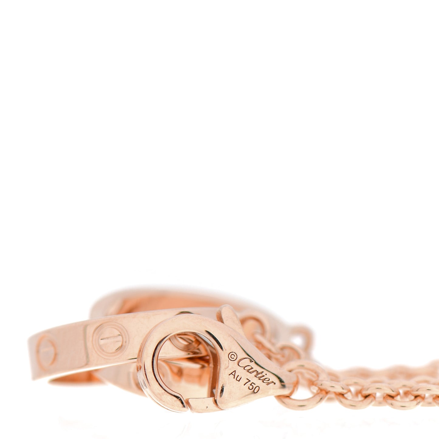 18K Pink Gold Interlocking LOVE Bracelet