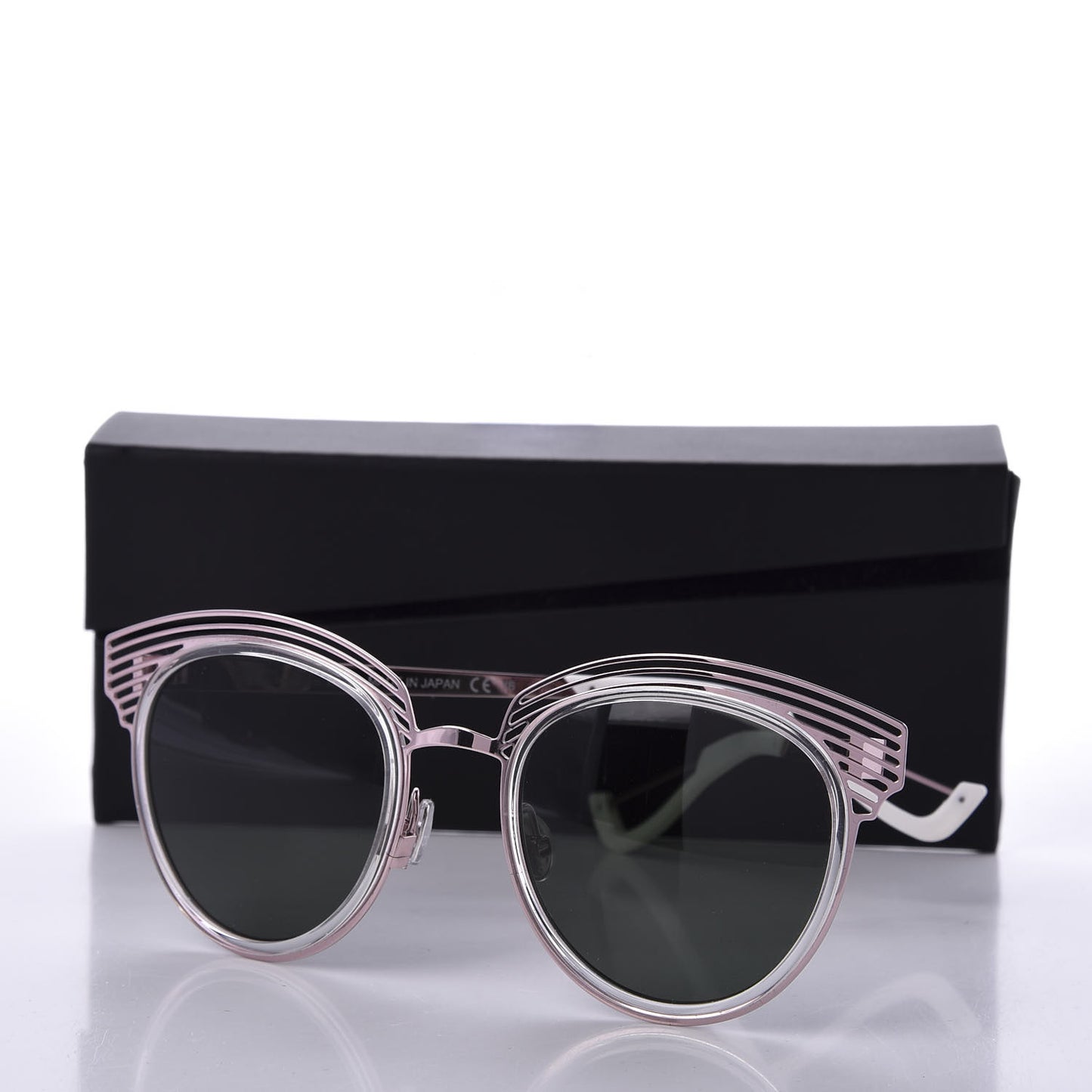 Acetate Enigme Sunglasses Pink White