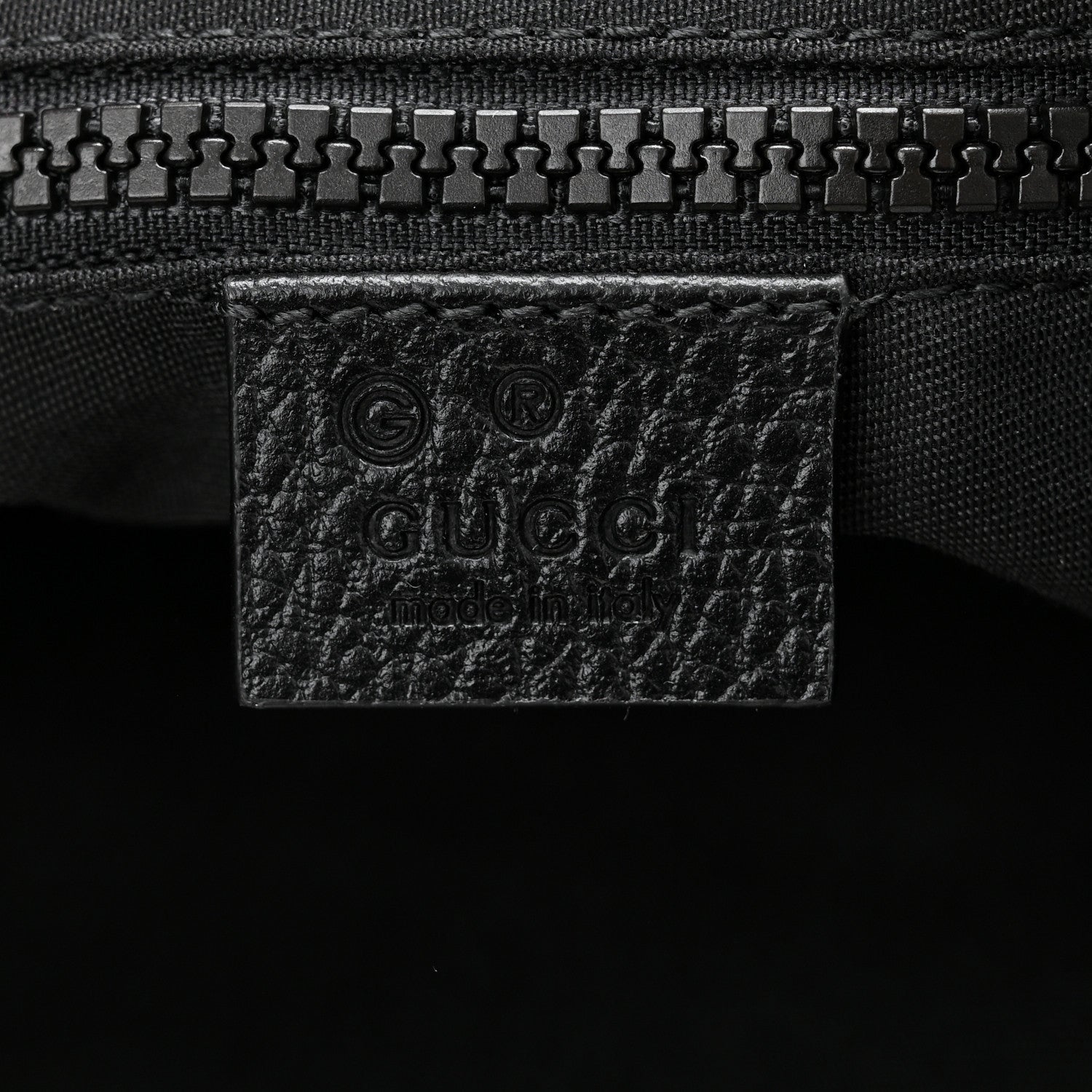 Gucci Nylon Monogram Medium Flat Messenger Bag Black 5 of 9