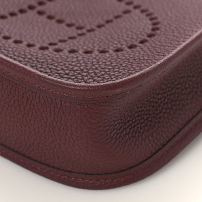 Hermes Taurillon Clemence Evelyne TPM Rouge Sellier 9 of 9