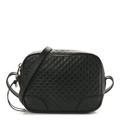 Gucci Microguccissima Mini Bree Messenger Bag Black 1 of 10
