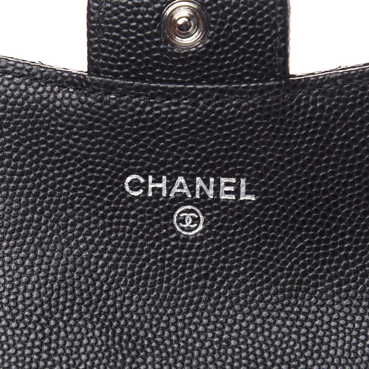 Chanel Caviar Quilted Flap Card Holder Wallet Black 6 of 8