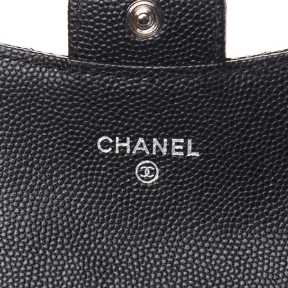 Chanel Caviar Quilted Flap Card Holder Wallet Black 6 of 8