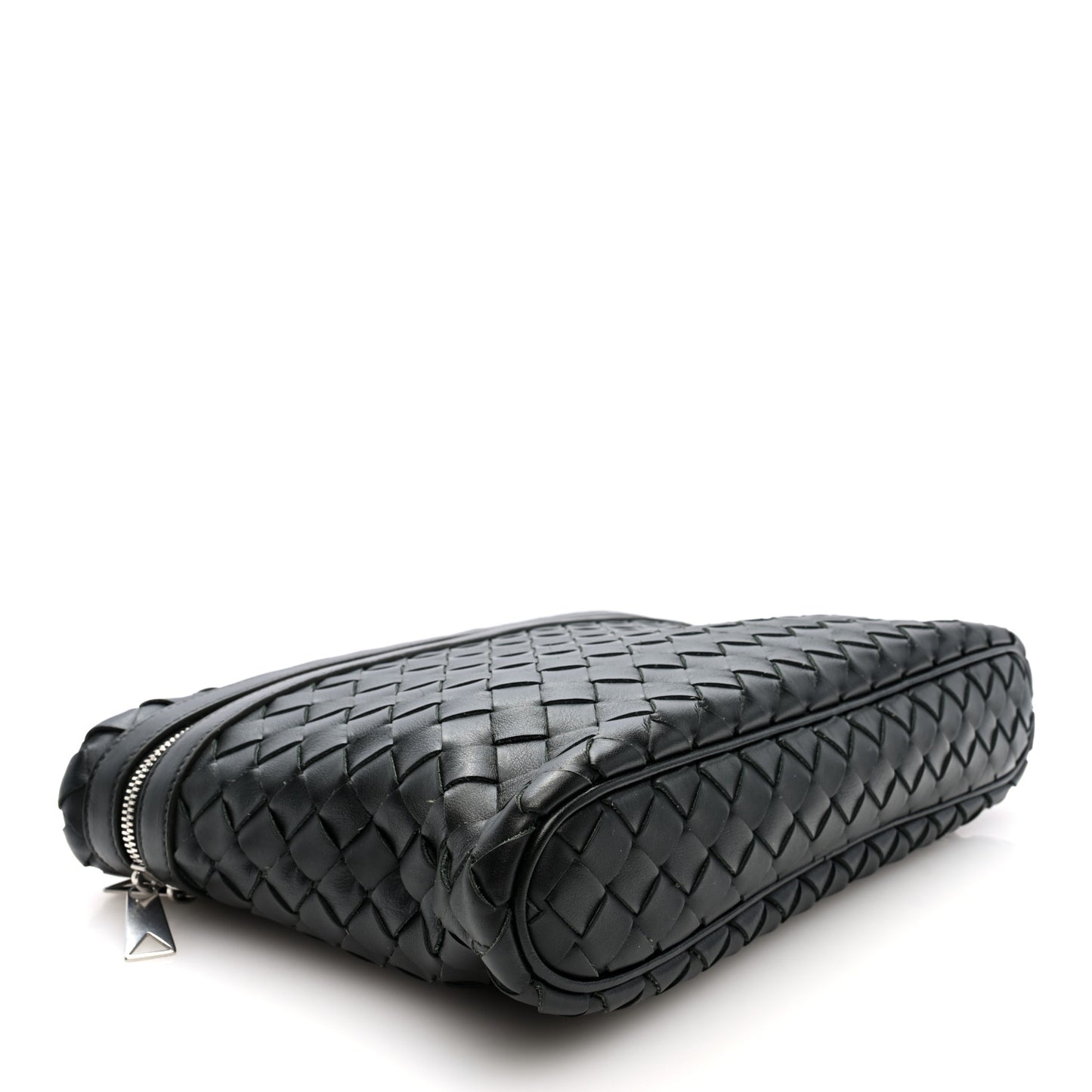 Calfskin Intrecciato Document Holder Black