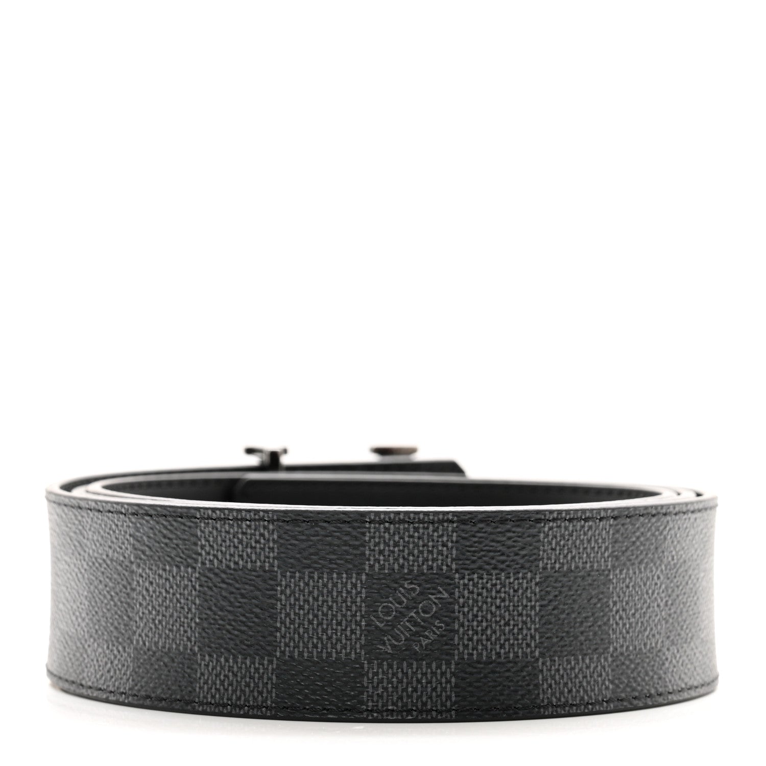 Louis Vuitton Damier Graphite 40mm LV Initiales Belt 110 44 2 of 5