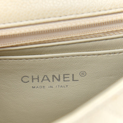 Chanel Caviar Quilted Mini Rectangular Flap Light Beige 6 of 11