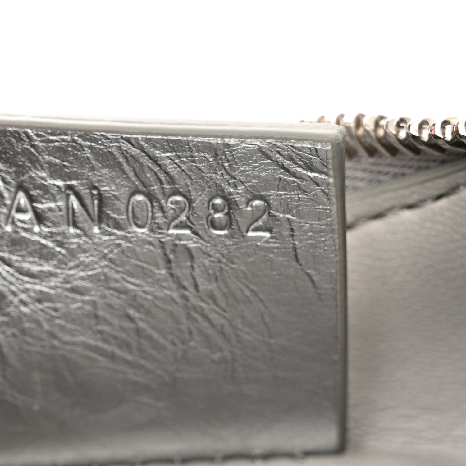 Givenchy Metallic Calfskin Mini Moon Cut Out Shoulder Bag Silver 7 of 10