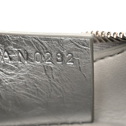 Givenchy Metallic Calfskin Mini Moon Cut Out Shoulder Bag Silver 7 of 10