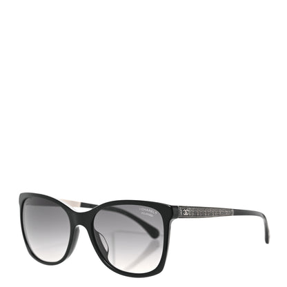 Chanel Tweed CC Polarized Sunglasses 5348 Black 1 of 7
