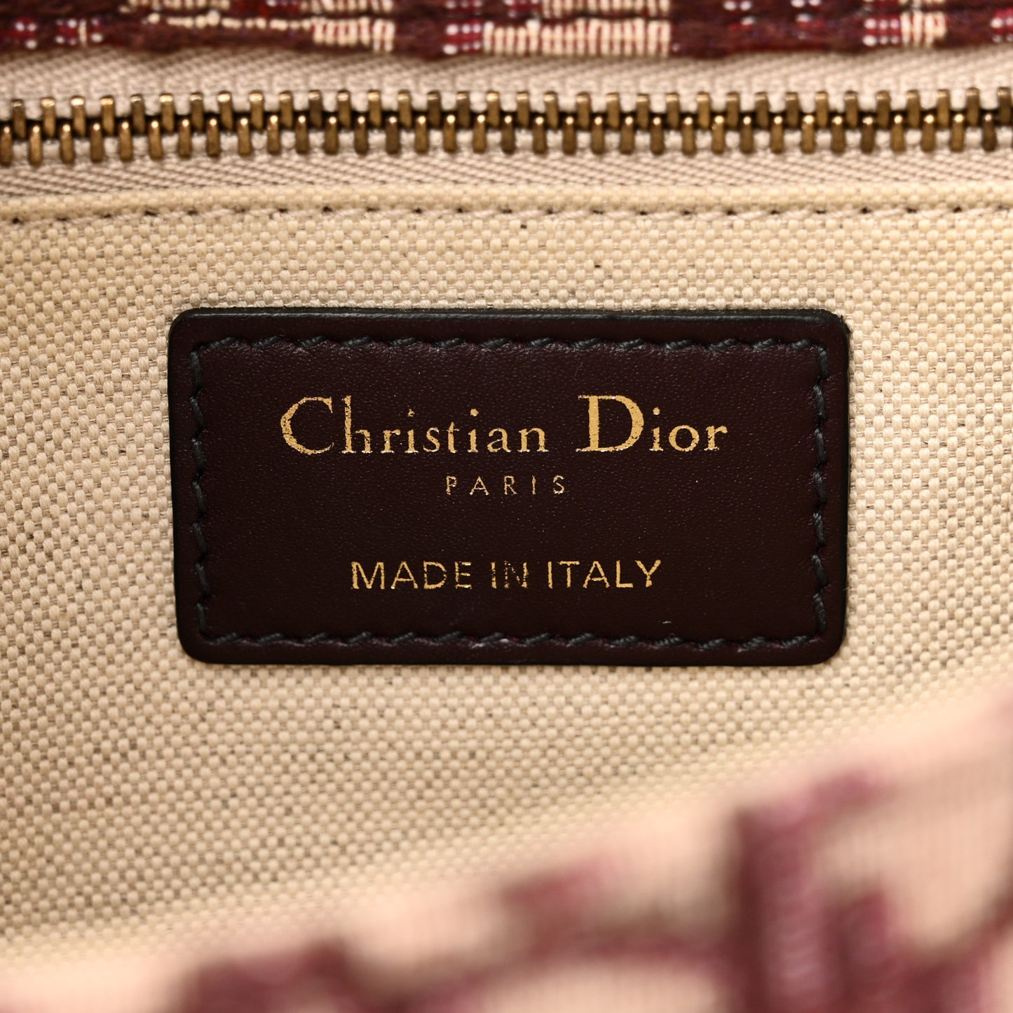 Oblique Dioraddict Flap Bag Burgundy