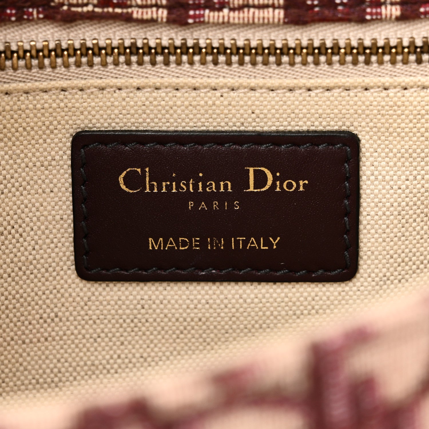 Christian Dior Oblique Dioraddict Flap Bag Burgundy 5 of 9